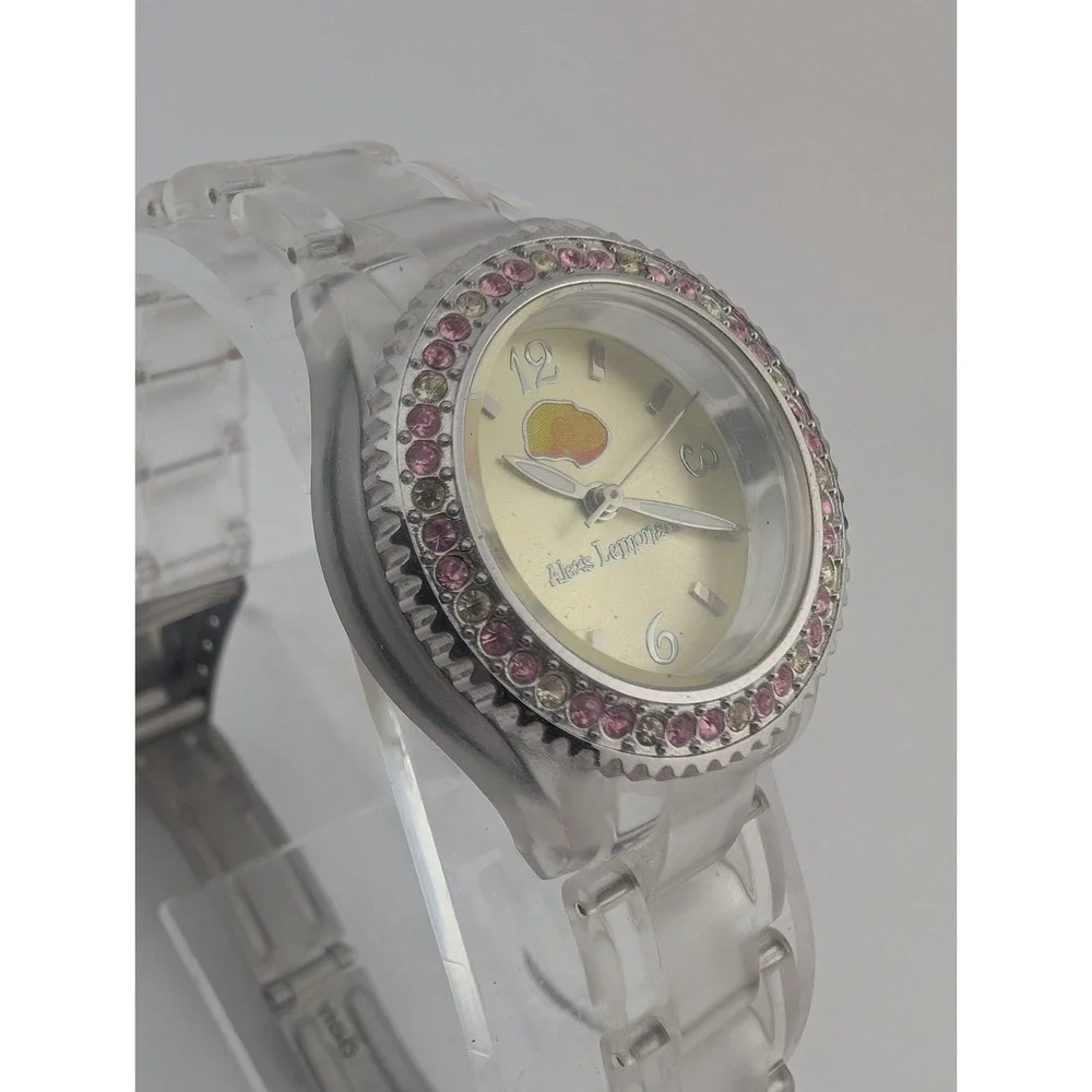 Alex's‎ Lemonade Stand by ElyseRyan Watch Women Clear Band- New Battery